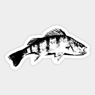 Perch black design Sticker